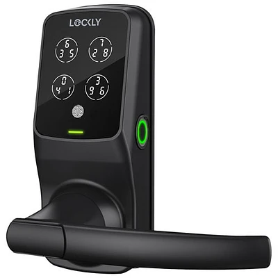 Serrure intelligente à verrou/lecteur d'empreintes Bluetooth Secure Plus de Lockly - Noir mat