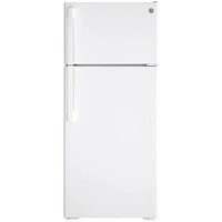 GE 28" 17.5 Cu. Ft. Top Freezer Refrigerator (GTE18DTNRWW) - White