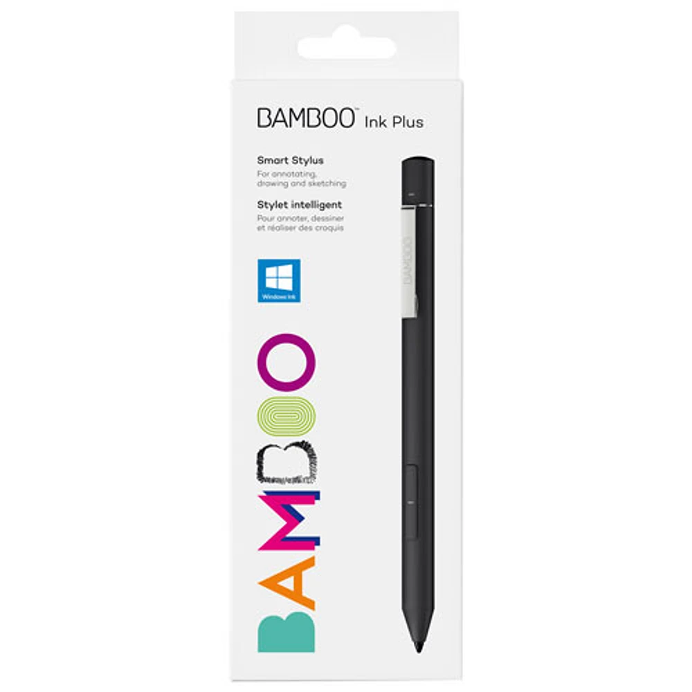Stylet Bamboo Ink Plus de Wacom pour Windows Ink - Noir
