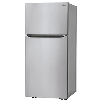 LG 30" 20.2 Cu. Ft. Top Freezer Refrigerator with LED Lighting (LTCS20020S) - Stainless Steel