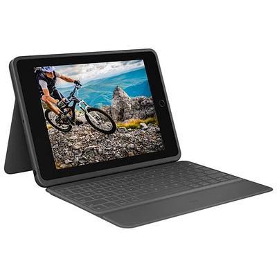 Étui-clavier folio robuste de Logitech pour iPad (7e/8e/9e génération) - Noir