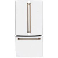 Café 33" 18.6 Cu. Ft. French Door Refrigerator with Water Dispenser (CWE19SP4NW2) - Matte White