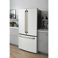 Café 33" 18.6 Cu. Ft. French Door Refrigerator with Water Dispenser (CWE19SP4NW2) - Matte White