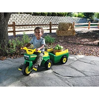 John Deere Pedal Trike and Wagon Set