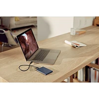 WD My Passport 5TB USB 3.0 Desktop Portable Hard Drive for Mac (WDBA2F0050BBL-WESN) - Blue