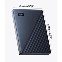 WD My Passport 5TB USB 3.0 Desktop Portable Hard Drive for Mac (WDBA2F0050BBL-WESN) - Blue