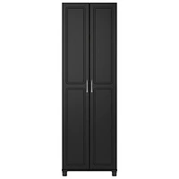 Kendall 75" 5-Shelf Cabinet - Black