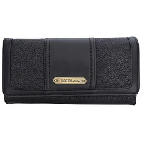Roots Pineridge RFID Tri-fold Clutch Wallet - Black