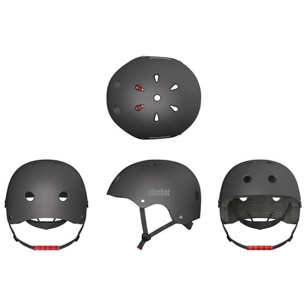 Segway Ninebot Helmet with Adjustable Spin Dial - Small/Medium - Black