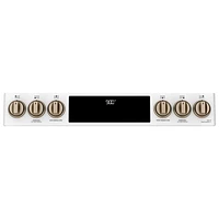 Café 30" 5.7 Cu. Ft. True Convection 6-Burner Slide-In Gas Range (CC2S900P4MW2) - Matte White