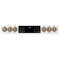 Café 30" 5.7 Cu. Ft. True Convection 6-Burner Slide-In Gas Range (CC2S900P4MW2) - Matte White