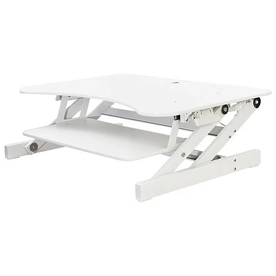 Surélévateur bureau de luxe avec plateau de clavier pour travailler debout DADR de Rocelco