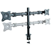 Rocelco DM2 Dual Monitor Desk Mount - Black