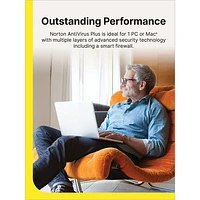 Norton AntiVirus Plus (PC/Mac) - 1 Device - 2GB Cloud Backup - 1-Year Subscription - Digital Download