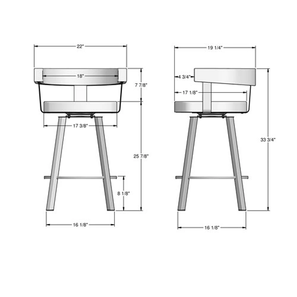 Parker Contemporary Counter Height Barstool