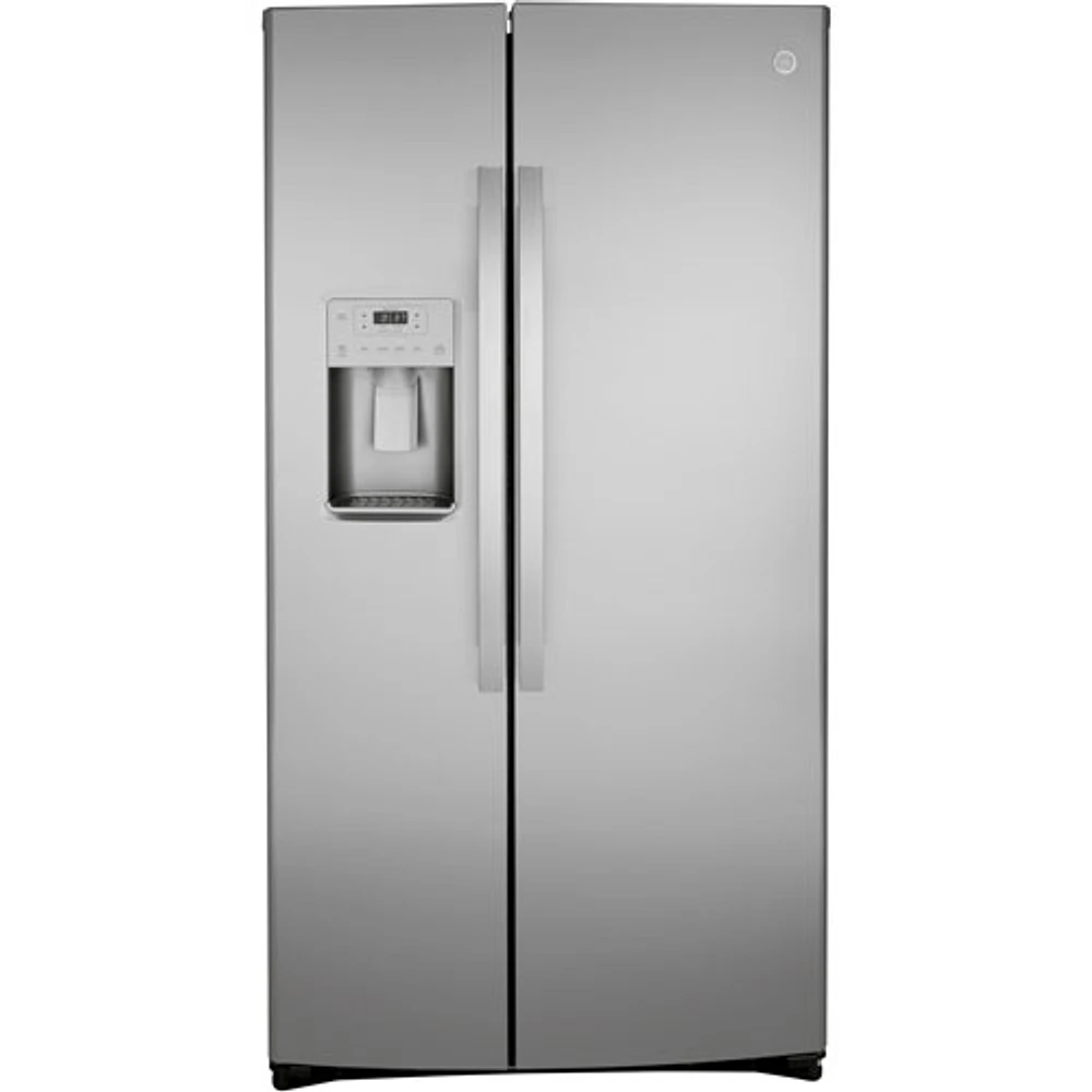 Réfrigérateur congélat. juxt. 25,1 pi³ 36 po distributeur eau/glaçons Whirlpool (GSS25IYNFS) - Inox