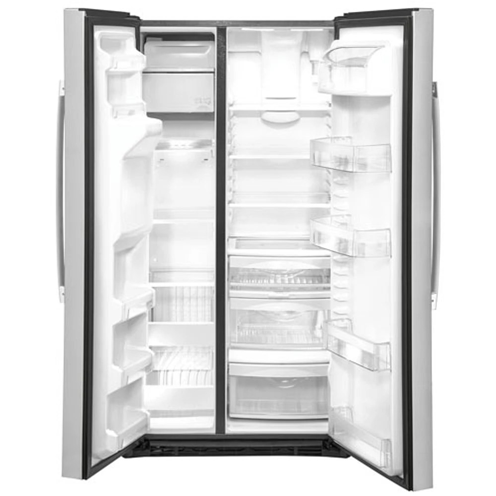 Réfrigérateur congélat. juxt. 21,8 pi³ 36 po distributeur eau/glaçons Whirlpool (GZS22IYNFS) - Inox
