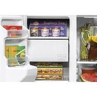 Réfrigérateur congélat. juxt. 21,8 pi³ 36 po distributeur eau/glaçons Whirlpool (GZS22IYNFS) - Inox