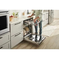 KitchenAid 24" 44dB Built-In Dishwasher with Stainless Steel Tub (KDTM704KPS) - PrintShield Stainless