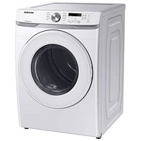 Sécheuse électrique de 7,5 pi³ de Samsung (DVE45T6005W/AC) - Blanc