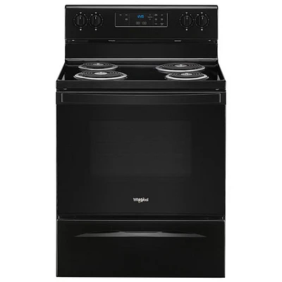 Whirlpool 30" 4.8 Cu. Ft. Freestanding Electric Coil Top Range (YWFC150M0JB) - Black