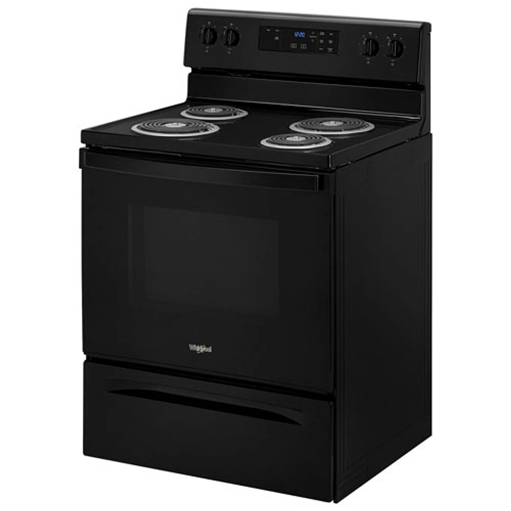 Cuisinière électrique à serpentins 4,8 pi³ 30 po de Whirlpool (YWFC150M0JB) - Noir