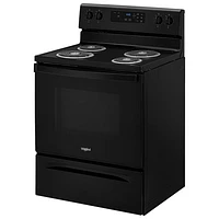 Cuisinière électrique à serpentins 4,8 pi³ 30 po de Whirlpool (YWFC150M0JB) - Noir