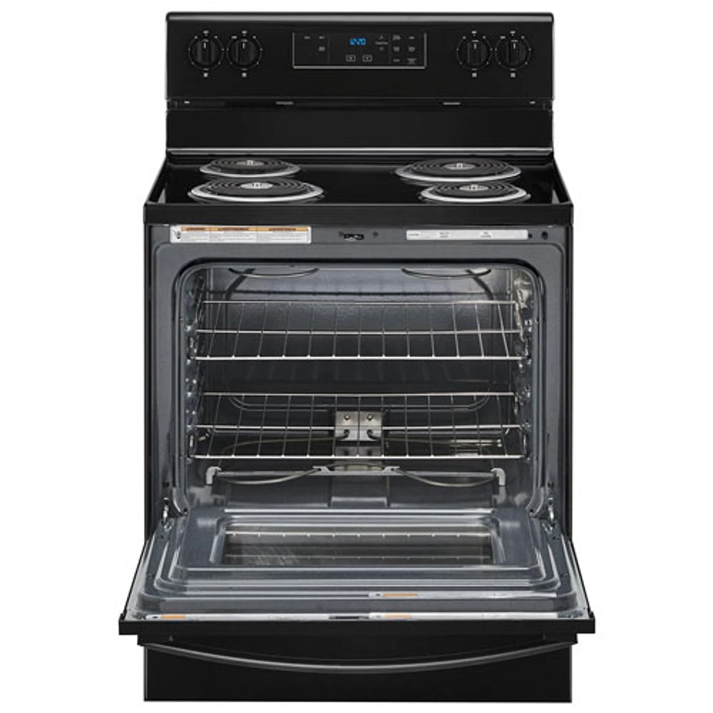 Cuisinière électrique à serpentins 4,8 pi³ 30 po de Whirlpool (YWFC150M0JB) - Noir