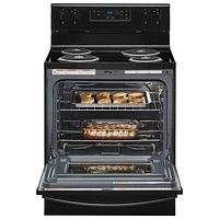 Cuisinière électrique à serpentins 4,8 pi³ 30 po de Whirlpool (YWFC150M0JB) - Noir