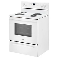 Whirlpool 30" 4.8 Cu. Ft. Self-Clean Freestanding Electric Coil Top Range (YWFC315S0JW) - White