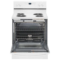 Whirlpool 30" 4.8 Cu. Ft. Self-Clean Freestanding Electric Coil Top Range (YWFC315S0JW) - White
