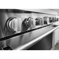 KitchenAid 36" 5.1 Cu. Ft. True Convection 6-Burner Freestanding Gas Range (KFGC506JSS) - Stainless