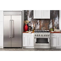 KitchenAid 36" 5.1 Cu. Ft. True Convection 6-Burner Freestanding Gas Range (KFGC506JSS) - Stainless