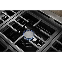 KitchenAid 36" 5.1 Cu. Ft. True Convection 6-Burner Freestanding Gas Range (KFGC506JSS) - Stainless