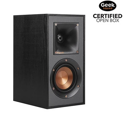 Haut-parleur d'étagère de 50 W R41M de Klipsch - Paire - Noir - Boîte ouverte