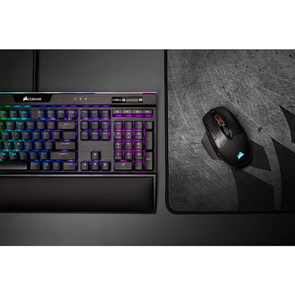 Souris de jeu optique sans fil de 18 000 ppp Dark Core RGB Pro de Corsair - Noir