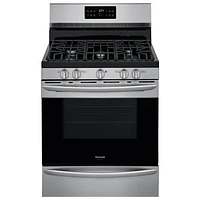 Frigidaire Gallery 30" 5.0 Cu. Ft. Fan Convection 5-Burner Gas Range (GCRG3038AF) - Stainless Steel