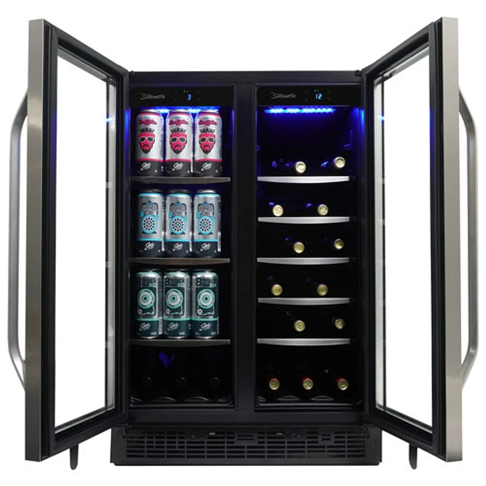 Réfrigérateur à boissons encastrable de 5,1 pi³ pour 60 canettes Silhouette (SBC051D1BSS) - Inox