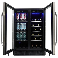 Réfrigérateur à boissons encastrable de 5,1 pi³ pour 60 canettes Silhouette (SBC051D1BSS) - Inox
