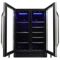 Réfrigérateur à boissons encastrable de 5,1 pi³ pour 60 canettes Silhouette (SBC051D1BSS) - Inox
