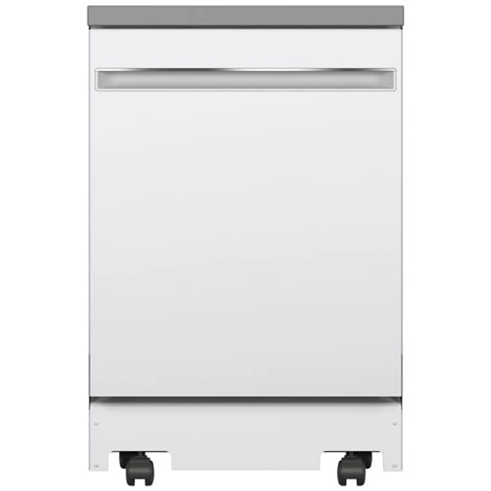 Lave-vaisselle mobile 23,62 po 58 dB de GE (GPT225SGLWW) - Blanc