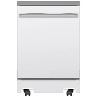 Lave-vaisselle mobile 23,62 po 58 dB de GE (GPT225SGLWW) - Blanc