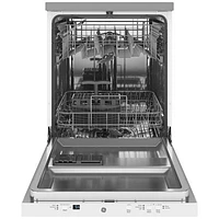 Lave-vaisselle mobile 23,62 po 58 dB de GE (GPT225SGLWW) - Blanc