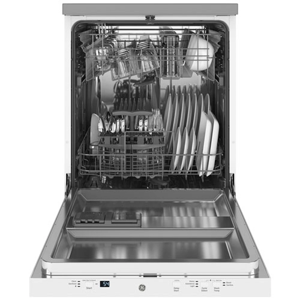 Lave-vaisselle mobile 23,62 po 58 dB de GE (GPT225SGLWW) - Blanc
