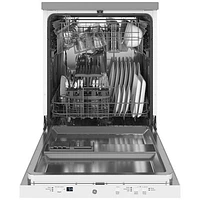 Lave-vaisselle mobile 23,62 po 58 dB de GE (GPT225SGLWW) - Blanc