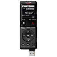 Enregistreur vocal de 4 Go de Sony avec port USB intégré (ICDUX570BLK) - Noir