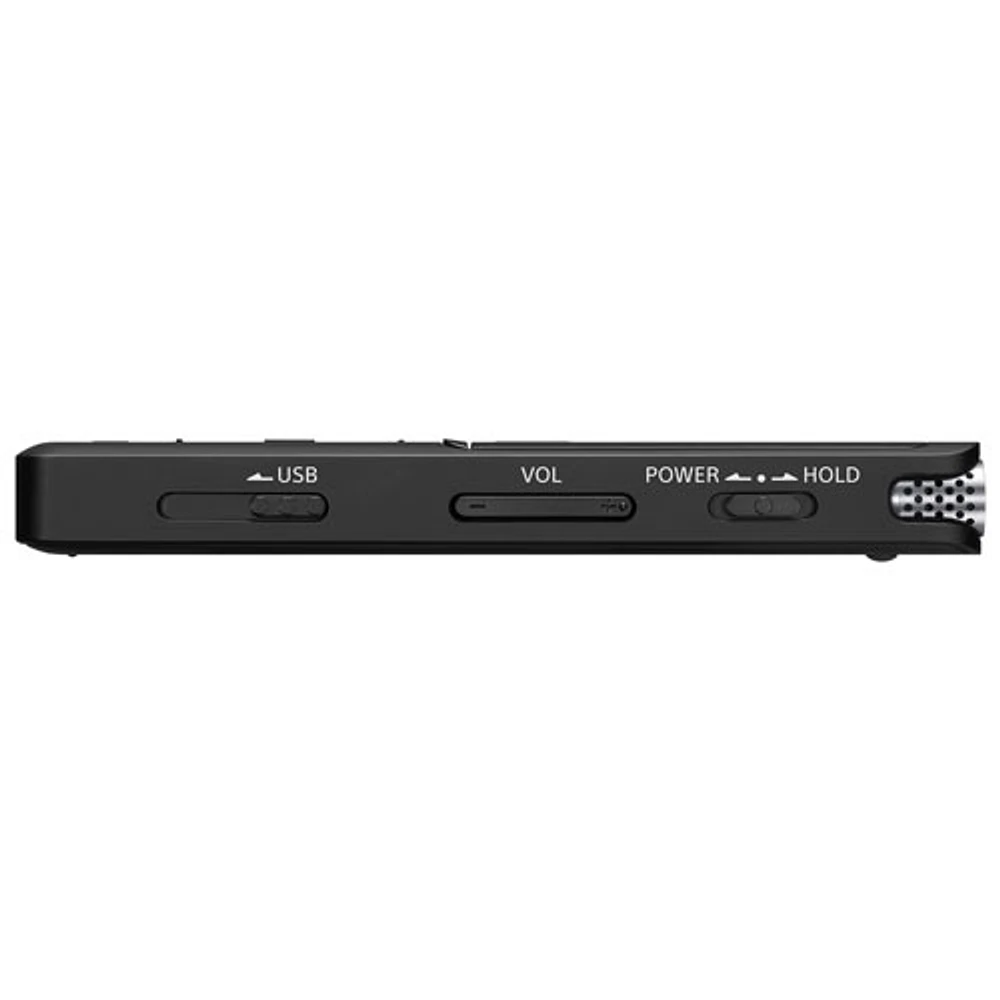 Enregistreur vocal de 4 Go de Sony avec port USB intégré (ICDUX570BLK) - Noir