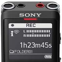 Enregistreur vocal de 4 Go de Sony avec port USB intégré (ICDUX570BLK) - Noir