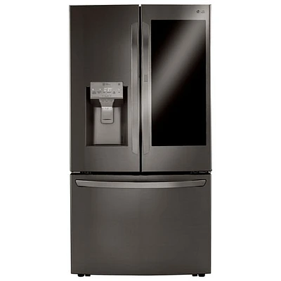 Réfrigérateur à deux portes de 29,7 pi³ et 36 po de LG (LRFVS3006D) - Inox - Boîte ouverte - Parfait état