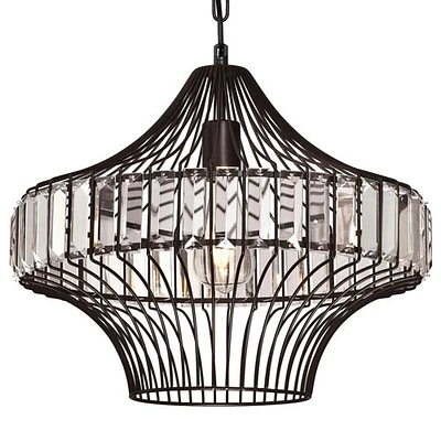 Westinghouse Pendant Crystal Ceiling Lamp - Black